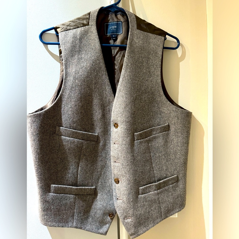 JCrew mens tweed vest